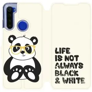 Flipové pouzdro na mobil Xiaomi Redmi Note 8T - M041S Panda - life is not always black and white