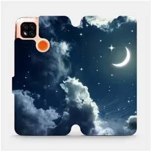 Flipové pouzdro na mobil Xiaomi Redmi 9C - V145P Noční obloha s měsícem