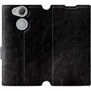 Flip pouzdro na mobil Sony Xperia XA2 v provedení  Black&Gray s šedým vnitřkem