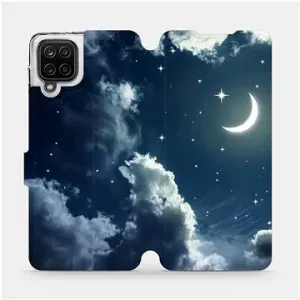 Flipové pouzdro na mobil Samsung Galaxy A12 - V145P Noční obloha s měsícem