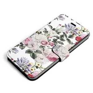 Mobiwear Flip pouzdro pro Samsung Galaxy A22 5G - MD01S Růže na bílé
