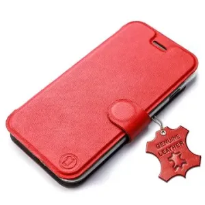 Mobiwear kožené flip pouzdro pro Samsung Galaxy A53 5G - Červené