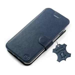 Mobiwear kožené flip pouzdro pro Samsung Galaxy A53 5G - Modré