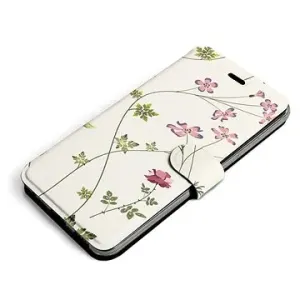 Mobiwear Flip pouzdro pro Samsung Galaxy S22 Plus - MD03S Tenké rostlinky s květy