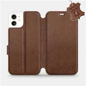 Flip pouzdro na mobil Apple iPhone 11 - Hnědé - kožené -  Brown Leather