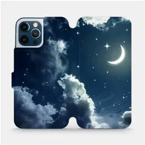 Flipové pouzdro na mobil Apple iPhone 12 Pro Max - V145P Noční obloha s měsícem