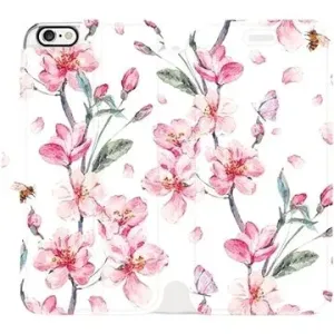 Flipové pouzdro na mobil Apple iPhone 6 / iPhone 6s - M124S Růžové květy