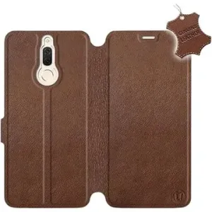 Flip pouzdro na mobil Huawei Mate 10 Lite - Hnědé - kožené -  Brown Leather