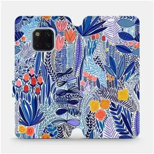 Flip pouzdro na mobil Huawei Mate 20 Pro - MP03P Modrá květena