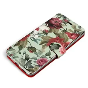 Mobiwear Flip pouzdro pro Vivo Y33s - MD06P Růže a květy na světle zelené