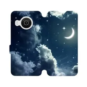 Flip pouzdro na mobil Nokia X20 - V145P Noční obloha s měsícem