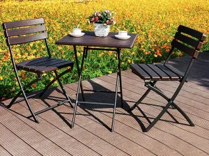 MODERNHOME Zahradní konferenční stolek 62 cm hnědý #6212724