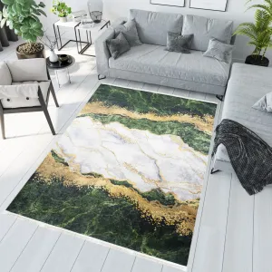 Moderní koberec s protiskluzovou úpravou a abstraktním vzorem #5592668