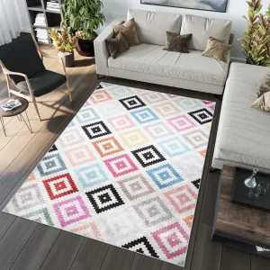 Trendy koberec s barevným geometrickým vzorem #5596814