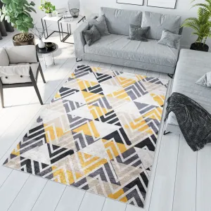 Výrazný trendy koberec s geometrickým vzorem #5596801