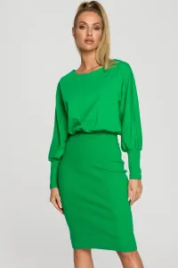 Zelené midi šaty M690 #1832729