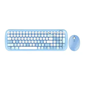 Bezdrátový set klávesnice a myši MOFII Candy XR 2.4G (modrá)