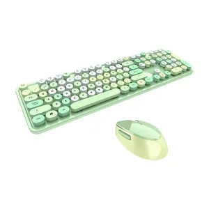 Bezdrátový set klávesnice a myši MOFII Sweet 2.4G (zelená)