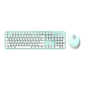 Sada bezdrátové klávesnice a myši MOFII Sweet 2.4G (bílo-zelená)