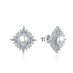 MOISS Originální stříbrné náušnice s perlou E0003102 #5459152