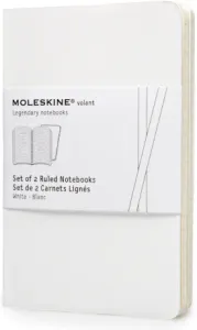 Moleskine - zápisník Volant - linkovaný,bílý S