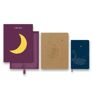 Sada Zápisník a Sešit Moleskine Le Petit Prince Moon - linkovaný - L, čistý - XL 1331/1717250 + 5 let záruka, pojištění a dárek ZDARMA