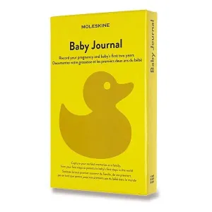 Zápisník Moleskine Passion Baby Journal ŽLUTÝ - tvrdé desky - L, linkovaný 1331/1517121 + 5 let záruka, pojištění a dárek ZDARMA