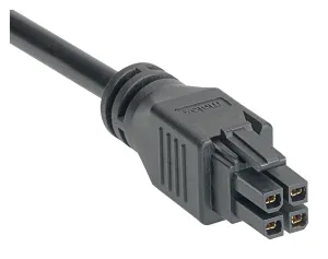 Molex 245132-0410 Cable Assy, 4Pos, Rcpt-Rcpt, 3.3Ft