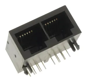 Molex 43223-6122 Modular Connector, Jack, 6P4C, 2Port, Th