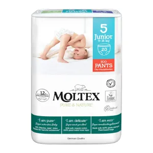 Natahovací plenkové kalhotky Moltex Pure & Nature Junior 9 – 14 kg (20 ks)