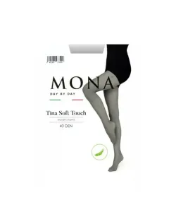 Mona Tina Soft Touch 40 den 5 XL Punčochové kalhoty, 5-XL, graphite