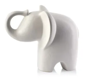 Mondex Keramický slon MIA WHITE IV bílý