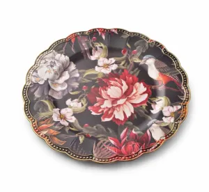 Mondex Dekorativní podtalíř Blanche Colours I 33 cm s květinami