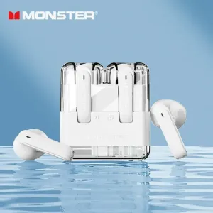 Sluchátka Bluetooth TWS Monster XKT12 + nabíjecí pouzdro White