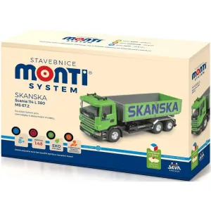 Stavebnice Monti System MS 67,2 Skanska Scania 114 L 1:48 v krabici