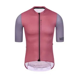 MONTON Cyklistický dres s krátkým rukávem - CHECHEN - fialová/červená S #4538404