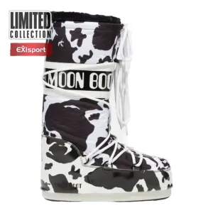 MOON BOOT-Icon Cow Print white/black barevná 39/41