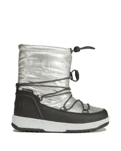 Dětské sněhule Moon Boot JR Girl Boot Met stříbrná barva #1590314