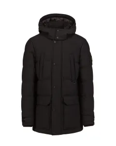Péřová bunda MOOSE KNUCKLES pánská, černá barva, zimní #1586490