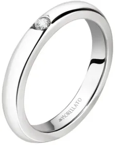 Morellato Ocelový prsten s krystalem Love Rings SNA46 58 mm