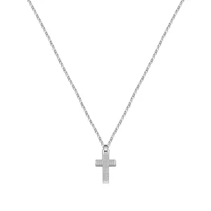 Morellato Pánský ocelový náhrdelník s křížkem Motown SALS45