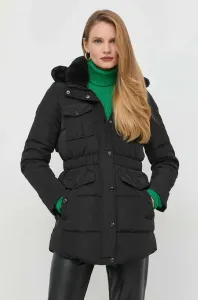 Péřová bunda Morgan dámská, černá barva, zimní #5738504