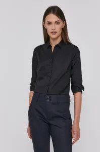 Košile Mos Mosh 131700 dámská, černá barva, slim, s klasickým límcem #6131616