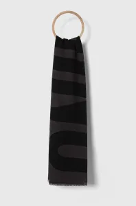 Vlněná šála Moschino šedá barva #4884701