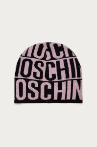 Čepice Moschino růžová barva, vlněná