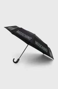 Deštník Moschino černá barva, 8064 #4746493