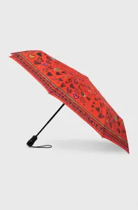 Deštník Moschino červená barva #3614144