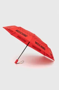 Deštník Moschino červená barva #4746485