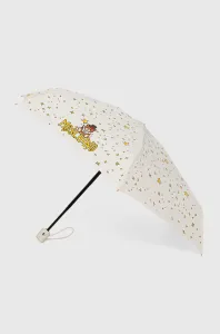Deštník Moschino krémová barva #1953326