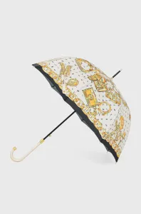 Deštník Moschino krémová barva #1974828